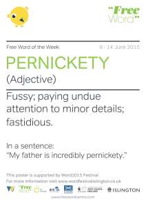 Pernickety