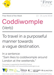Coddiwomple